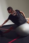 Slogan Baskılı Relax Fit Spor Tişört