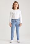 Erkek Çocuk Regular Fit Yıpratma Detaylı Jean Pantolon
