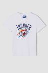 Kız Çocuk Defacto Fit Relax Fit NBA Oklahoma City Thunder Lisanslı Kısa Kollu Tişört