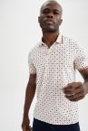 Slim Fit Polo Yaka Basic Kısa Kollu Pamuklu Penye Tişört