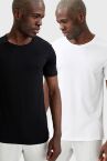 Slim Fit Bisiklet Yaka Premium Kalite 2'li Kısa Kollu Tişört Seti