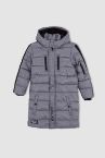 Erkek Çocuk Regular Fit Kapüşonlu Polar Astarlı Isı Yalıtımlı Warmtech Uzun Mont Parka
