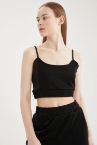 Ayarlamalı İp Askılı Crop Top