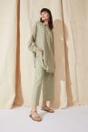 Keten Relax Fit Dokuma Pantolon