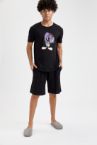 Space Jam 2 Lisanslı Marvin Baskılı Regular Fit Pijama Takımı