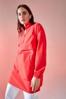 Relax Fit Kanguru Cepli Poplin Tunik