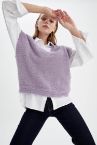 Pelüş Polo Yaka Relax Fit Triko Süveter