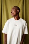 Oversize Fit Bisiklet Yaka Cepsiz Kısa Kollu Tişört