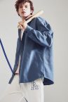 Oversize Fit Basic Uzun Kollu Gömlek Ceket