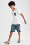 Aile Paketi Regular Fit Ekose Desenli Pijama Takımı