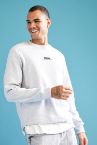 Slim Fit Bisiklet Yaka Baskılı Pamuklu Sweatshirt