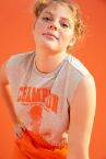 Loose Fit Baskılı Crop Spor Atle