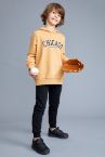 Erkek Çocuk Slogan Baskılı Sweatshirt ve Jogger Eşofman Alt Takımı
