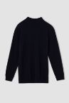Erkek Çocuk Slim Fit Yarım Balıkçı Yaka Kazak