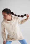 Regular Fit Kapüşonlu Kanguru Cepli Fermuar Detaylı Sweatshirt Tunik