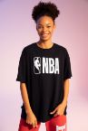 Oversize Fit NBA Lisanslı Kısa Kollu Tişört