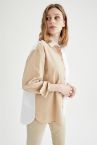 Relax Fit Cepli Poplin Gömlek