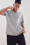 Oversize Fit Bisiklet Yaka Basic Kısa Kollu Tişört
