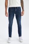 Super Skinny Fit Normal Bel Dar Paça Yırtık Detaylı Jean Pantolon
