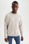 Oversize Fit Bisiklet Yaka Triko Kazak