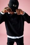 Oversize Fit Bisiklet Yaka Basic Sweatshirt
