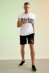 Defacto Fit Regular Fit Baskılı Pamuklu Penye Şort