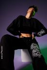 Coool Mortal Kombat Lisanslı Regular Fit Crop Sweatshirt