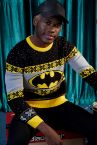 Batman Lisanslı Yılbaşı Temalı Regular Fit Bisiklet Yaka Triko Kazak