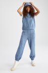 Beli Lastikli Relax Fit Triko Jogger Pantolon