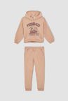 Kız Çocuk Tom & Jerry Lisanslı Regular Fit İçi Yumuşak Tüylü Sweatshirt Eşofman Takım