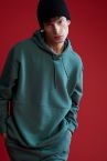 Oversize Fit Kapüşonlu İçi Yumuşak Tüylü Uzun Kollu Sweatshirt