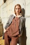 Oversize Fit Kapüşonlu Kanguru Cepli Uzun Kollu Sweatshirt