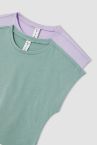 Kız Çocuk Defacto Fit Basic Kısa Kollu Crop 2'li Tişört