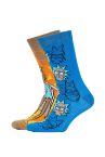 Длинные носки с лицензией Rick and Morty для мужчин, 2 пары
