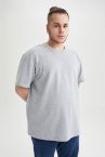 Regular Fit Bisiklet Yaka Basic Kısa Kollu Tişört