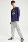 Aile Konsepti Harry Potter Lisanslı Baskılı Regular Fit Pijama Takımı