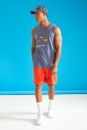 Regular Fit Baskılı Pamuklu Penye Şort