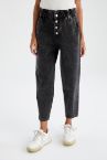 Paperbag Fit Ekstra Yüksek Bel Jean Pantolon
