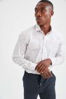 Modern Fit Klasik Uzun Kollu Desenli Gömlek