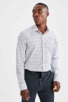 Modern Fit Desenli Uzun Kollu Klasik Gömlek