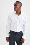 Modern Fit Uzun Kollu Desenli Gömlek