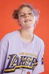 Coool NBA X Space Jam 2 Los Angeles Lakers Lisanslı Oversize Fit Crop Tişört