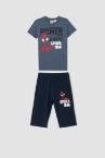 Erkek Çocuk Spider Man Lisanslı Kısa Kollu Pijama Takımı