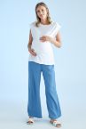 Hamile Ayarlanabilir Lastikli Crop Pantolon