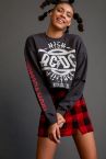 Coool ACDC Lisanslı Regular Fit Bisiklet Yaka Uzun Kollu Sweatshirt