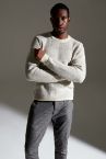 Slim Fit Bisiklet Yaka Uzun Kollu Yün Triko Kazak