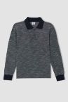 Erkek Çocuk Basic Polo Yaka Uzun Kollu Tişört