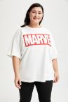 Marvel Lisanslı Regular Fit Büyük Beden Kısa Kollu Tişört