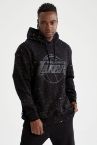 Defacto Fit NBA Los Angeles Lakers Lisanslı Kapüşonlu Oversize Fit İçi Yumuşak Tüylü Kalın Kumaş Sweatshirt