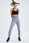 Defacto Fit Ekstra Slim Fit Leopar Desenli Yüksek Bel İçi Polarlı WarmTech Toparlayıcı Spor Tayt